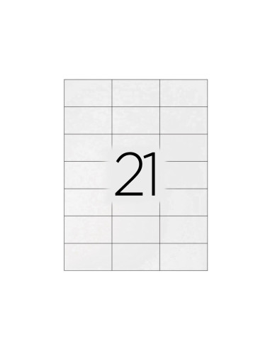 ETIQUETA ADH. Q-CON. 70X42,3MM 100H.