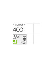 ETIQUETA ADH. Q-CON. 105X148,5MM 100H. 2
