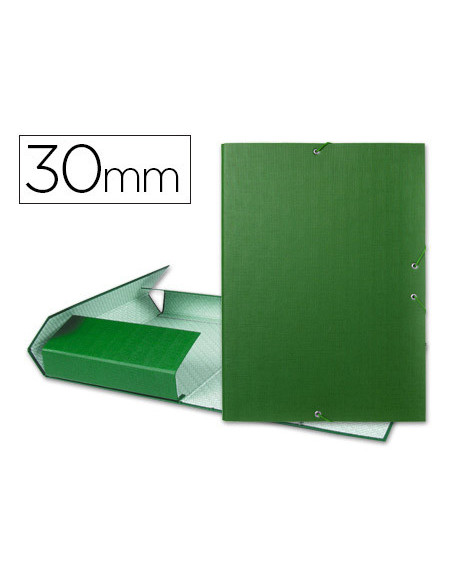 CARPETA PROYECTOS LOMO 3 CM VERDE