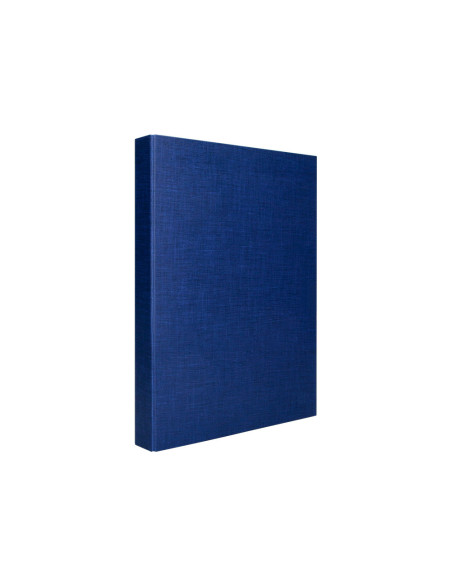 CARPETA 4 A 40 MM MIXTAS C.FORRADO PAPER FL.AZUL