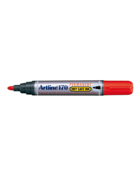 ROTULADOR ARTLINE MARCADOR PERM.170 ROJO PUNTA RED.2 MM ANTISECADO