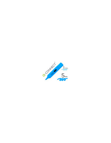 ROTULADOR Q-CON.FLUOR AZUL PUNTA BISELADA
