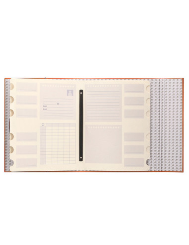 CARPETA CLASIF.A C.FORRADO COAT SOLAPA I-NARANJA 12 DEPARTAMENTOS