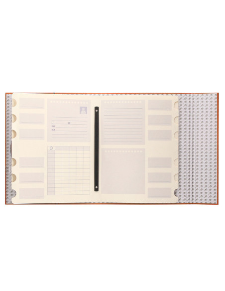 CARPETA CLASIF.A C.FORRADO COAT SOLAPA I-NARANJA 12 DEPARTAMENTOS