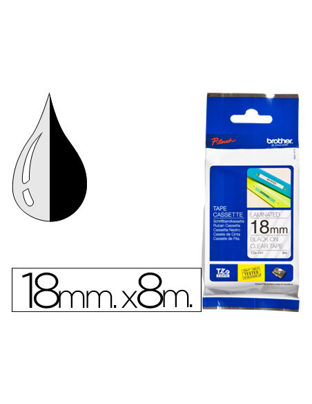 TZE-141 CINTA BROTHER TPTE./NG. 18MMX8MT.