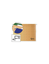 CARPETA COLGANTE FL+ VISOR SUP. LIDERPAPEL KRAFT 2