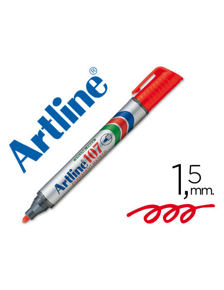 ROTULADOR ARTLINE MARCADOR PERM.107 ROJO PUNTA RED.
