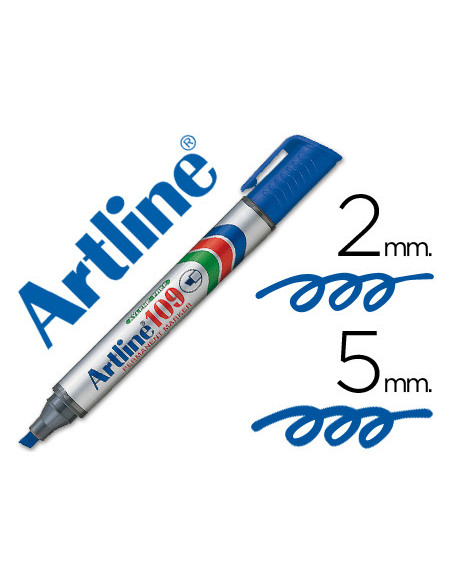 ROTULADOR ARTLINE MARCADOR PERM.109 AZUL PUNTA BISELADA