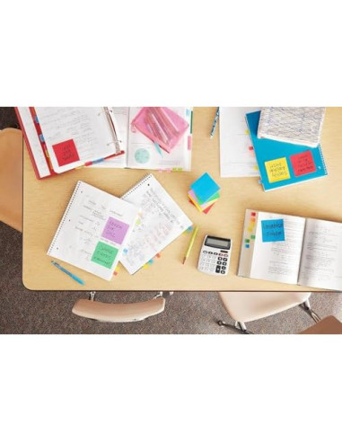 BLOC NOTAS ADH. POST-IT 76X76MM 100H. AM. NEON