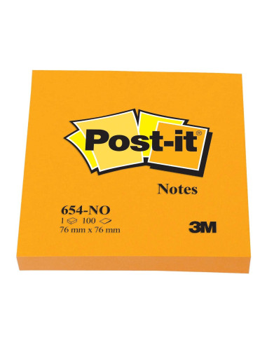 BLOC NOTAS ADH. POST-IT 76X76MM 100H. NJ.NEON