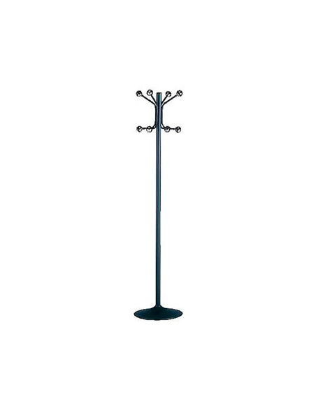 PERCHERO SIE METALICO 606-P 2 PIEZAS NEGRO PIE 8 COLGADORES