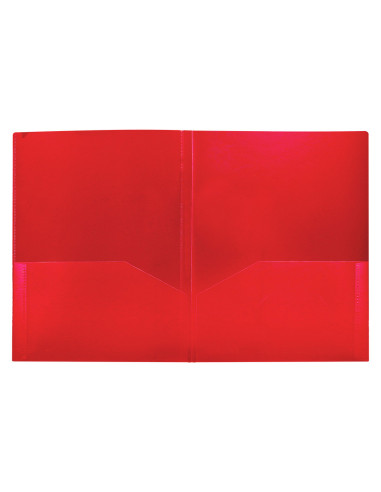 CARPETA BEAUT.DOSSIER DOS BOLSAS CANGUROS 45680 PP DIN A4 ROJA