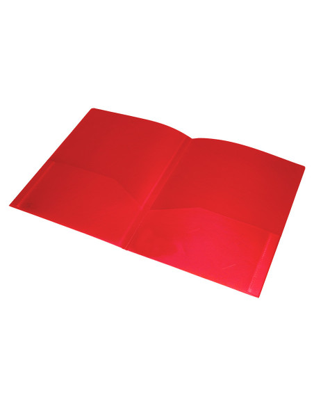 CARPETA BEAUT.DOSSIER DOS BOLSAS CANGUROS 45680 PP DIN A4 ROJA