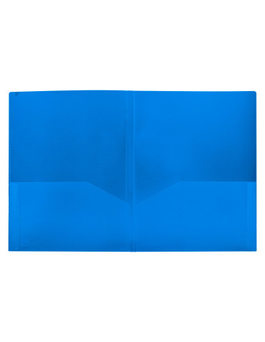 CARPETA BEAUT.DOSSIER DOS BOLSAS CANGUROS 45682 PP DIN A4 AZUL