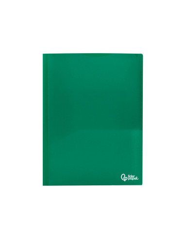 CARPETA BEAUT.DOSSIER DOS BOLSAS CANGUROS 45683 PP DIN A4 VERDE