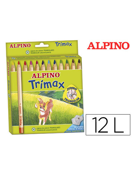 LAPICES COL.ALPINO TRIMAX CAJA 12 COL.