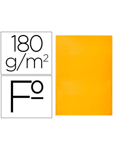 SUBCARPETA FL 180 GR. LIDERPAPEL NARANJA INTENSO