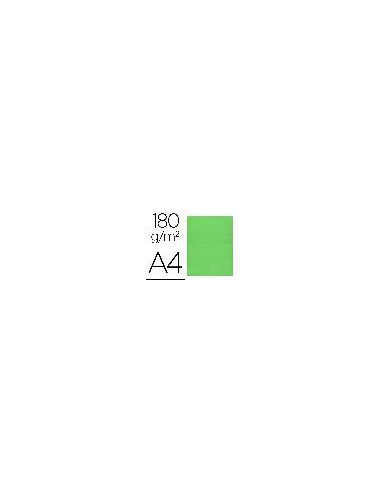SUBCARPETA A4 180 GR. LIDERPAPEL VERDE INTENSO C/50