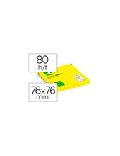 BLOC NOTAS ADH. Q-CON. 75X75MM 80H. AM. NEON 2