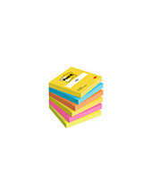 BLOC NOTAS ADH. POST-IT 76X76MM 6UD. 100H. COL.SURT. NEON 2