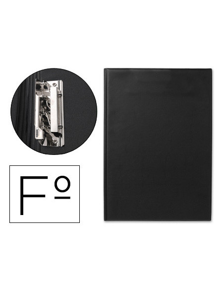 CARPETA MINICLIPS INTERIOR PLASTICO FL.NEGRO