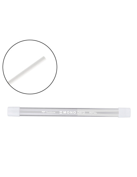 REPUESTO PORTAGOMAS TOMBOW MONO ZERO REDONDO 2,3MM  TUBO 2 UD.
