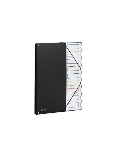 CARPETA CLASIF.TAPA PLASTICO PARDO FL.-9 DEPARTAMENTOS NG.