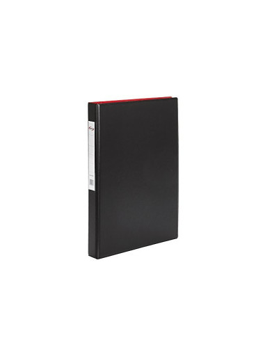 CARPETA 2 A 25 MM PLASTICO PARDO FL.NEGRO