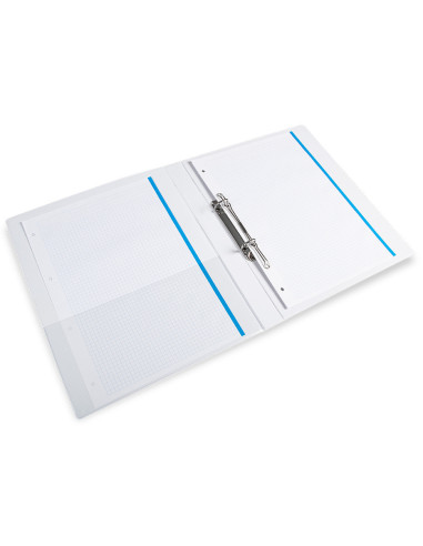 CARPETA CANGURO 2 A 16 MM PLASTICO DIN A4 BLANCO