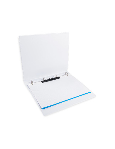 CARPETA CANGURO 4 A 16 MM PLASTICO DIN A4 BLANCO