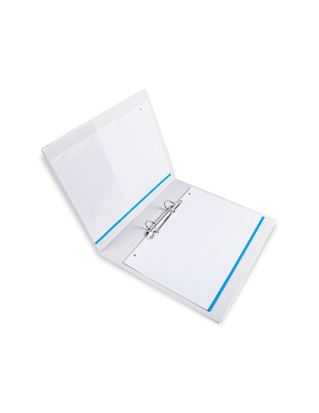 CARPETA CANGURO 2 A 25 MM PLASTICO DIN A4 BLANCO