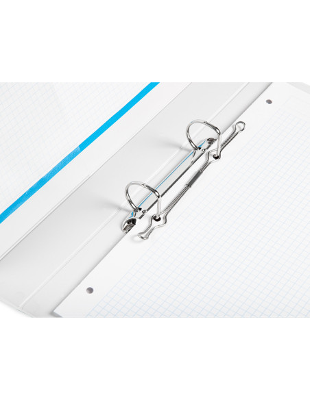 CARPETA CANGURO 2 A 25 MM PLASTICO DIN A4 BLANCO