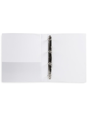 CARPETA CANGURO 4 A 25 MM PLASTICO DIN A4 BLANCO