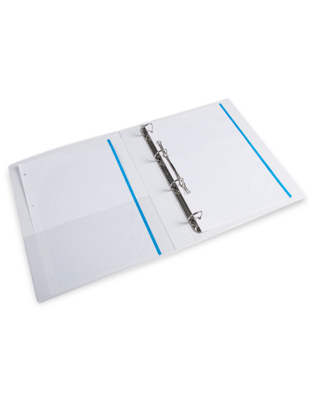CARPETA CANGURO 4 A 25 MM PLASTICO DIN A4 BLANCO