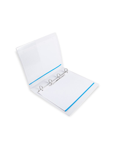 CARPETA CANGURO 4 A 25 MM PLASTICO DIN A4 BLANCO