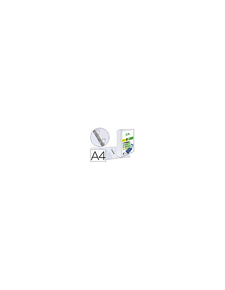 CARPETA CANGURO 2 A 40 MM PLASTICO DIN A4 BLANCO