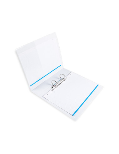 CARPETA CANGURO 2 A 40 MM PLASTICO DIN A4 BLANCO
