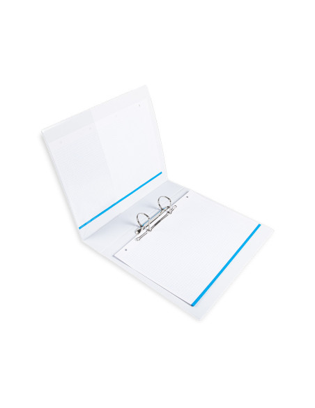 CARPETA CANGURO 2 A 40 MM PLASTICO DIN A4 BLANCO