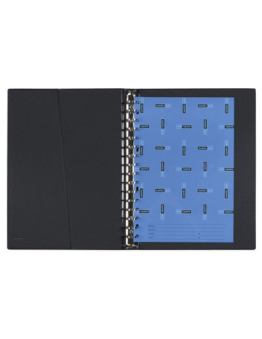 CARPETA MULTIFIN ALFA 3005-M 16 A 25 MM PLASTICO FL.NEGRO
