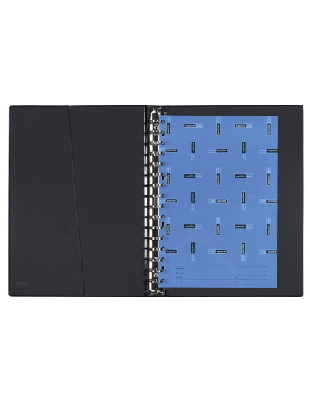 CARPETA MULTIFIN ALFA 3005-M 16 A 25 MM PLASTICO FL.NEGRO