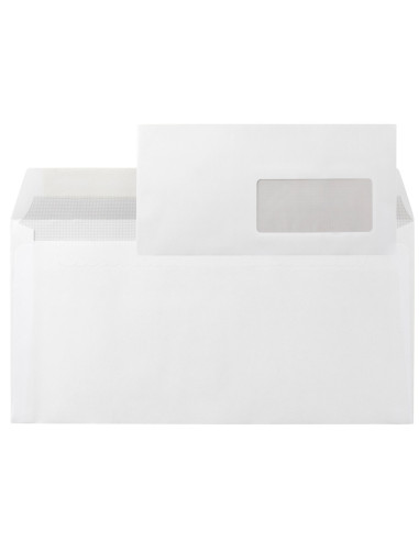 SOBRE N.3 BLANCO DIN AMERICANO V/D 110X220MM TIRA SILICON 500UD