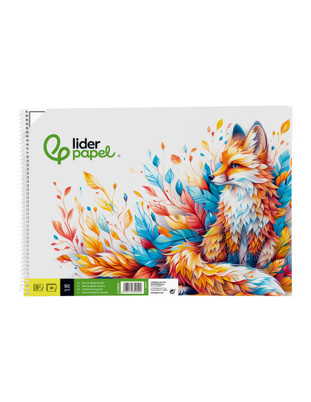 CUADERNO ESP. LIDERPAPEL DIBUJO FL. 20H 90GR. C/REC.