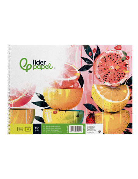 CUADERNO ESP. LIDERPAPEL DIBUJO FL. MICRO 20H. 130GR.