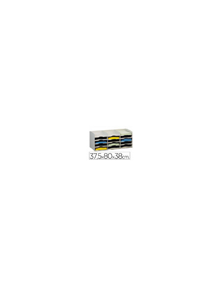 ARCH.FAST BLOQUES SOBREPONIBLES GRIS 15 CASILLAS DIN A4