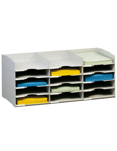 ARCH.FAST BLOQUES SOBREPONIBLES GRIS 15 CASILLAS DIN A4