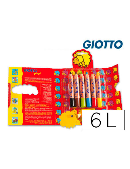 LAPICES COL.GIOTTO BEBE CAJA 6 LAPICES