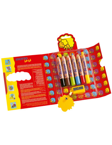 LAPICES COL.GIOTTO BEBE CAJA 6 LAPICES
