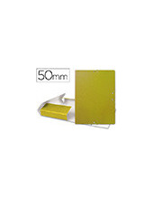 CARPETA PROYECTOS LOMO 5 CM AMARILLA CARTON 2