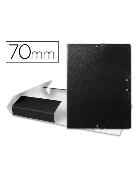CARPETA PROYECTOS LOMO 7 CM NEGRA CARTON