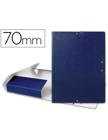 CARPETA PROYECTOS LOMO 7 CM AZUL CARTON